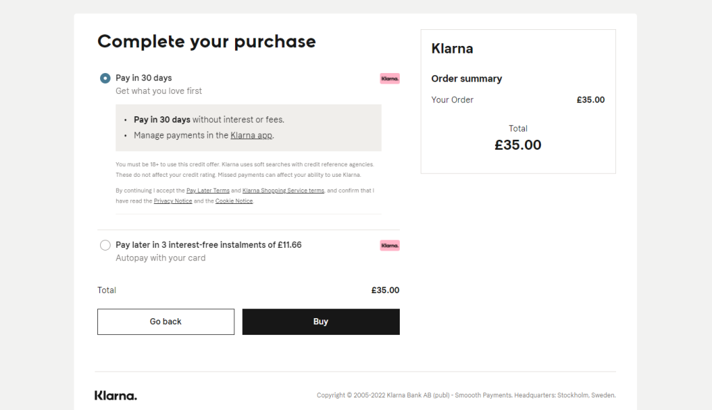 Use Klarna With Stripe and Checkout Plugins